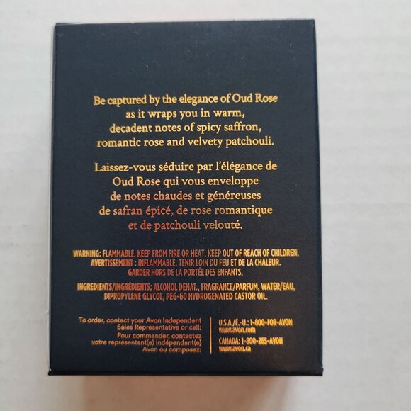 Avon LYRD Oud Rose Eau De Parfum Spray 50ml Romantic Spicy Saffron Velvety Patch - Picture 2 of 7